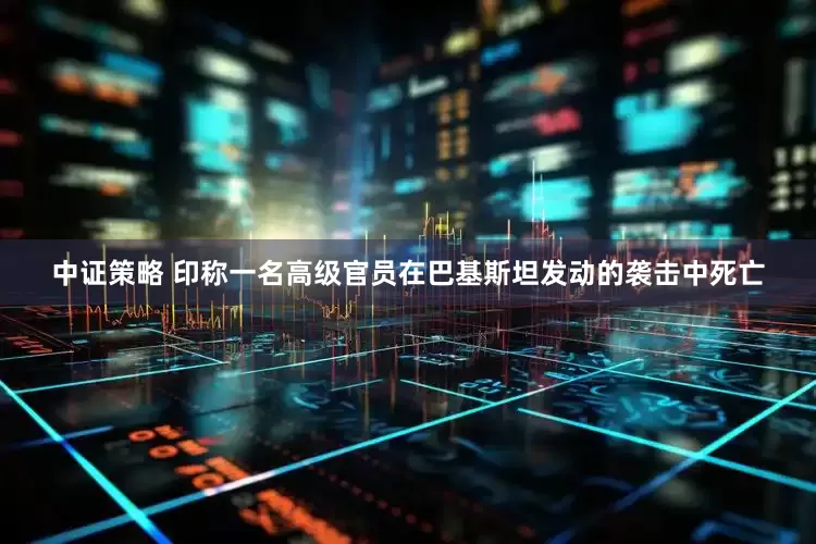 中证策略 印称一名高级官员在巴基斯坦发动的袭击中死亡